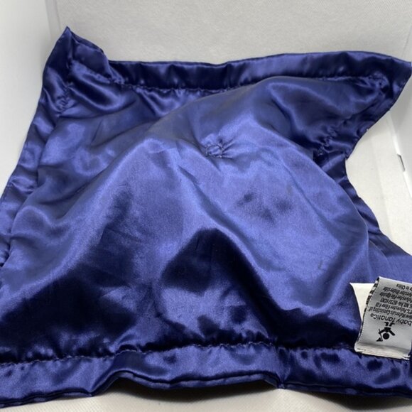 Baby Fanatic New England Patriots Bear Lovey Security Blanket Tan Navy Satin - Picture 7 of 10